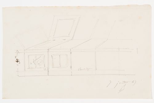 Sketch, probably for an opera house for the Académie royale de musique
