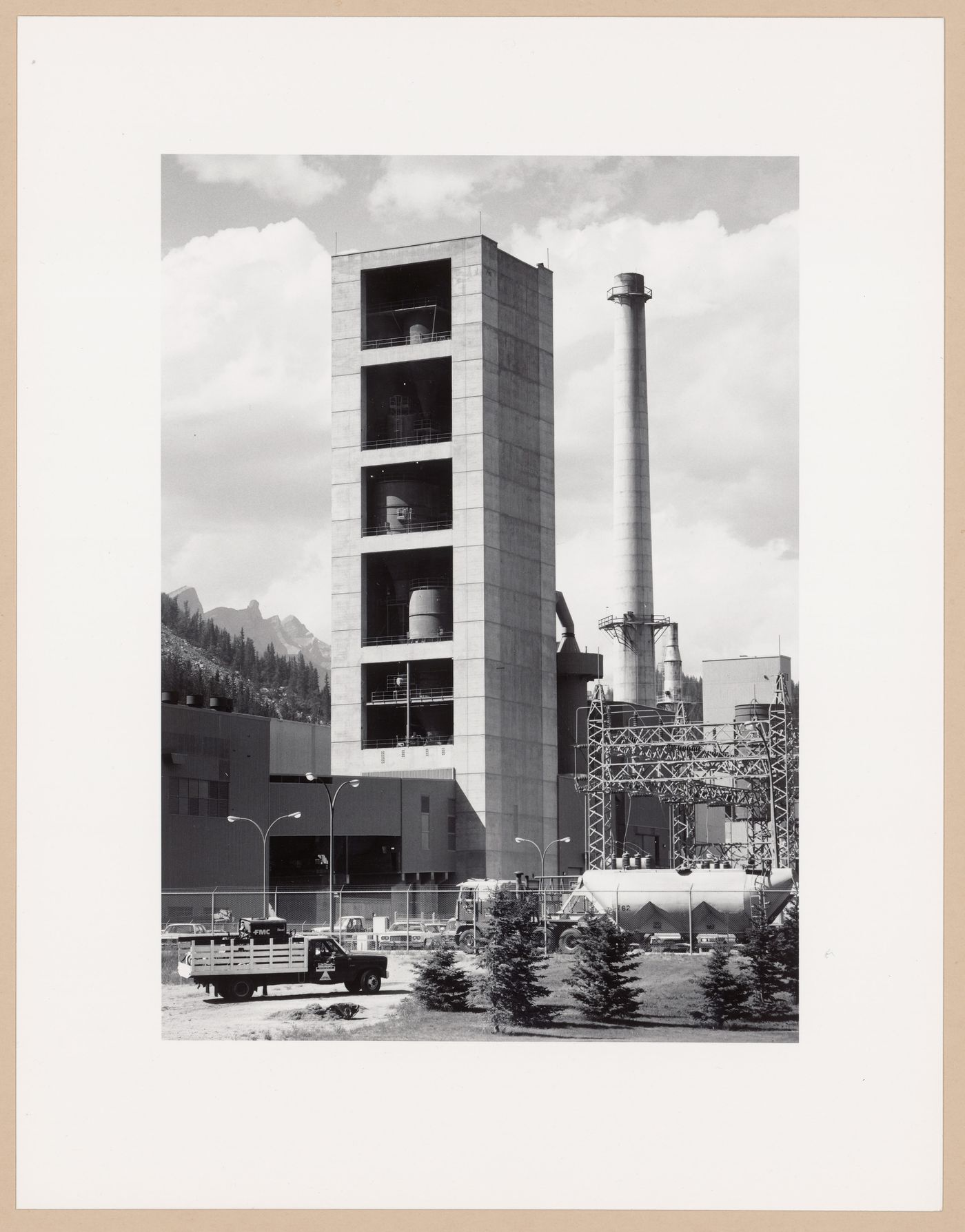 Tower structure, Baymore magnesium mine, Canmore, Alberta, from the series The Forms of Canadian Industrial Architecture