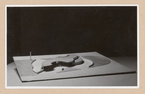 View of model for Posto de abastecimento da SACOR, Matosinhos, Portugal