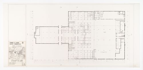 Ground floor plan, Complesso commercial Centro Torri a Parma, Italy