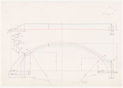 Elevation for Glass Station, Oguni, Japan