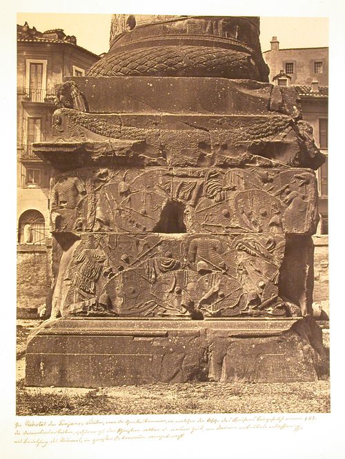 Detail of the base of Trajan's Column, Rome, Italy