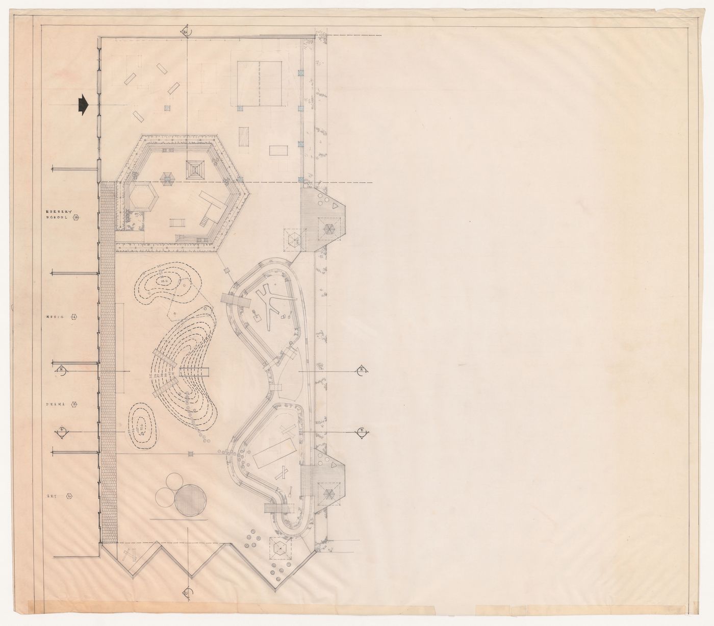 Plan for Children's Creative Centre Playground, Canadian Federal Pavilion, Expo '67, Montréal, Québec