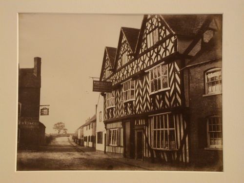 View of street and two inns, Penkridge, Shropshire, England