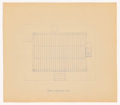 Roof plan framing for Northern New York House