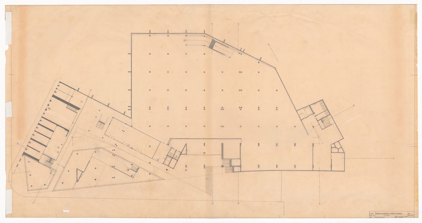 Third floor plan for Edifício de Escritórios na Av. D. Afonso Henriques, Porto, Portugal