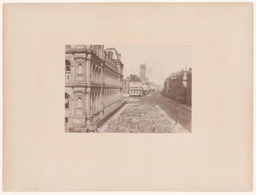 Rue de Rivoli looking toward the Tour Saint Jacques, Paris, France