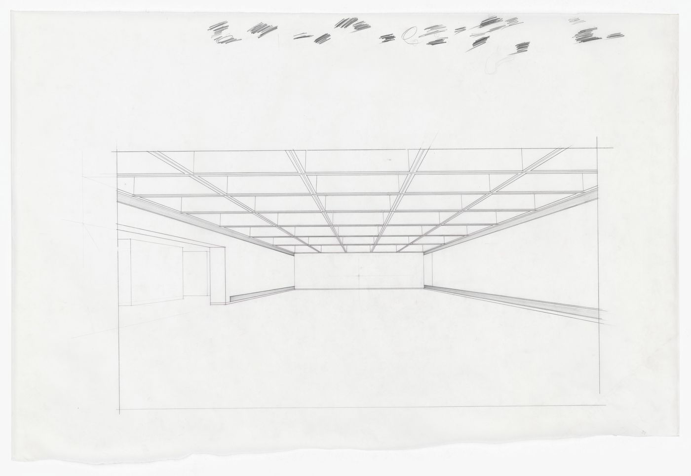 Presentation perspective for Henry Moore Sculpture Centre, Art Gallery of Ontario, Stage I Expansion, Toronto