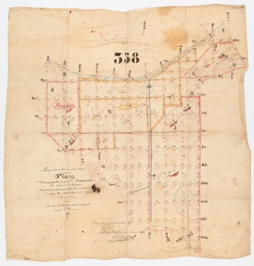 Château de Marcoussis: Partial land survey of the park