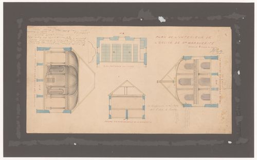Eglise Ste-Marguerite: interior plan