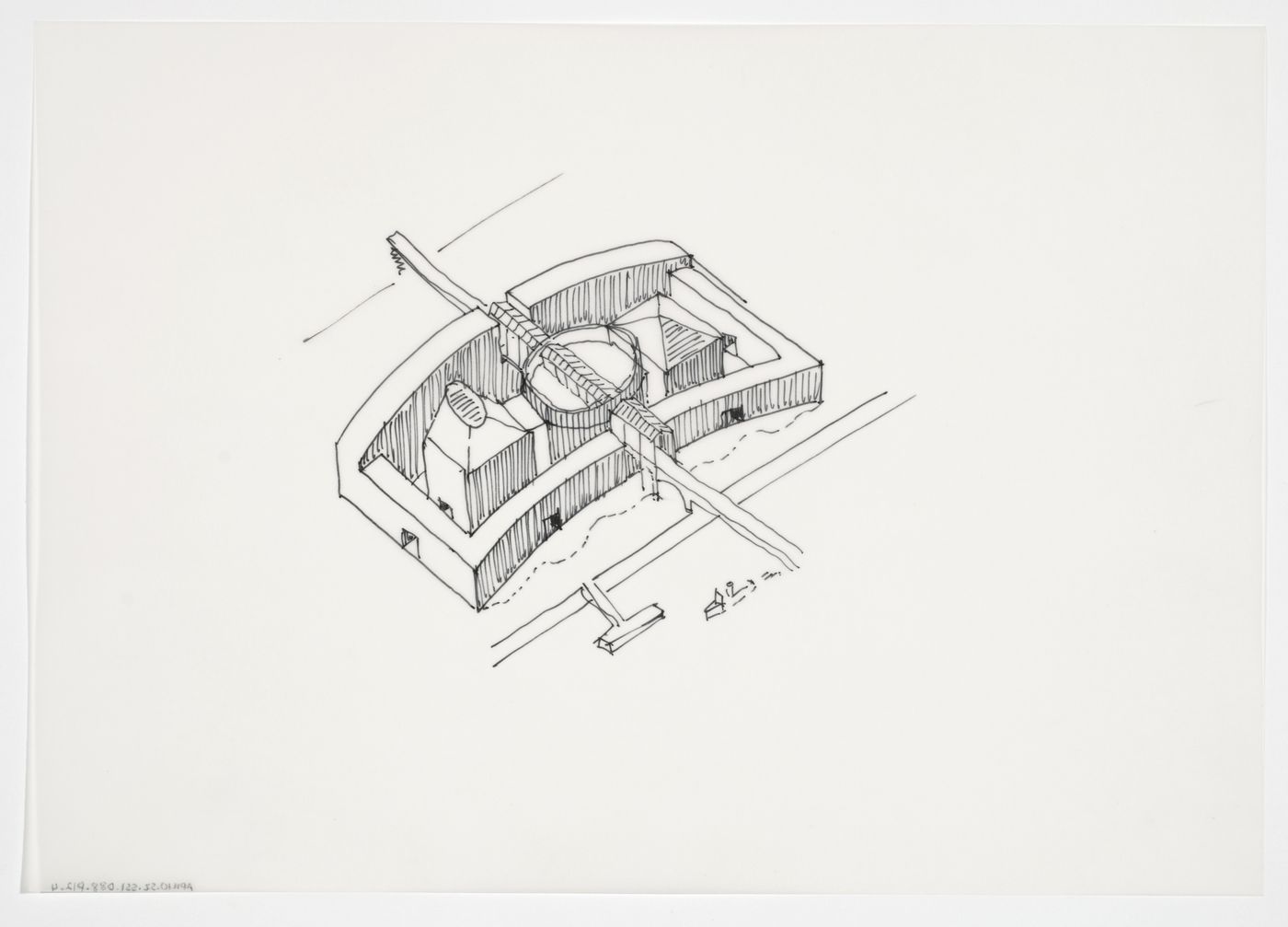 Bibliothèque de France, Paris, France: axonometric