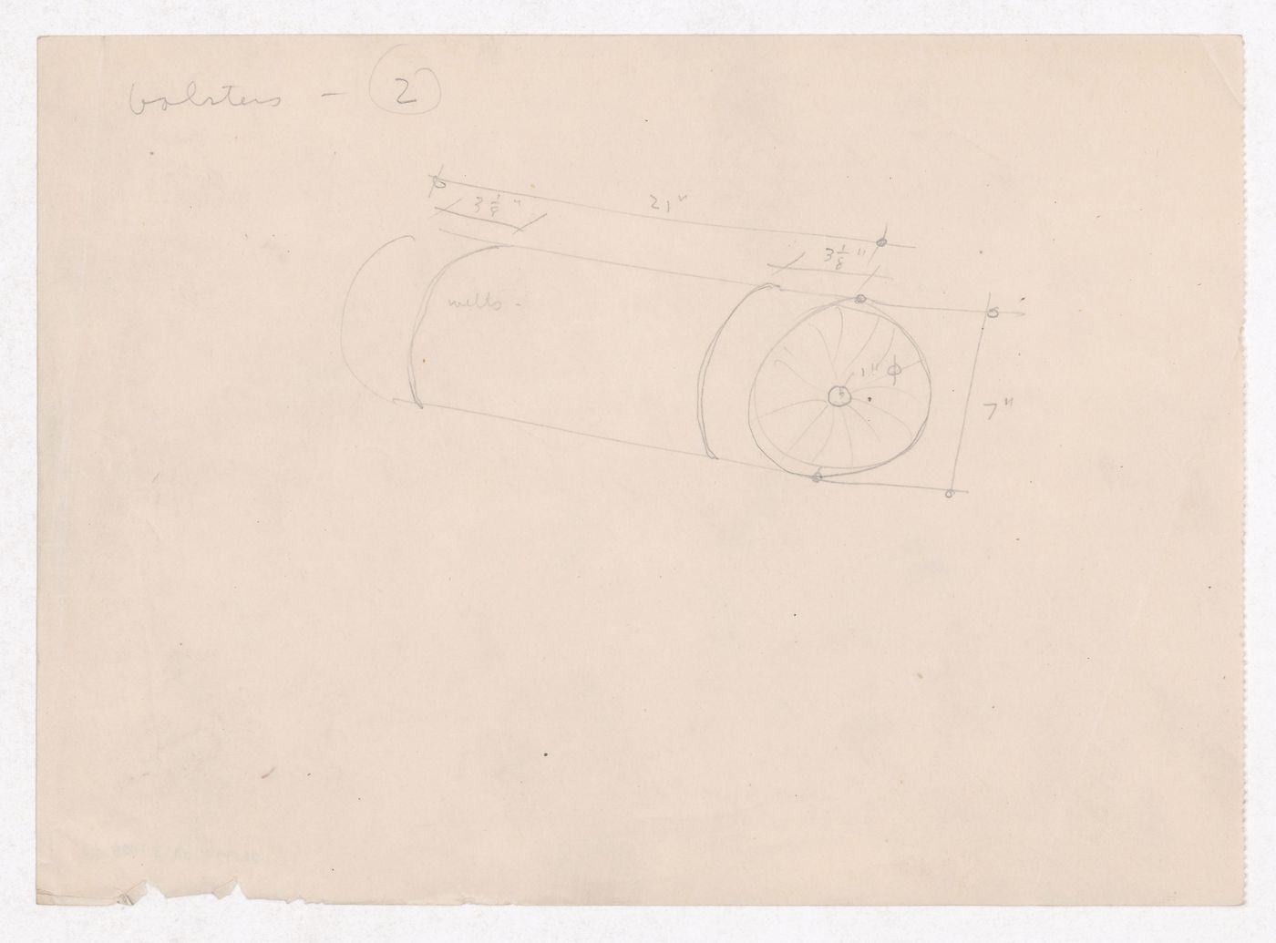 Various documents and drawings including furniture design and office renovation: File G 696