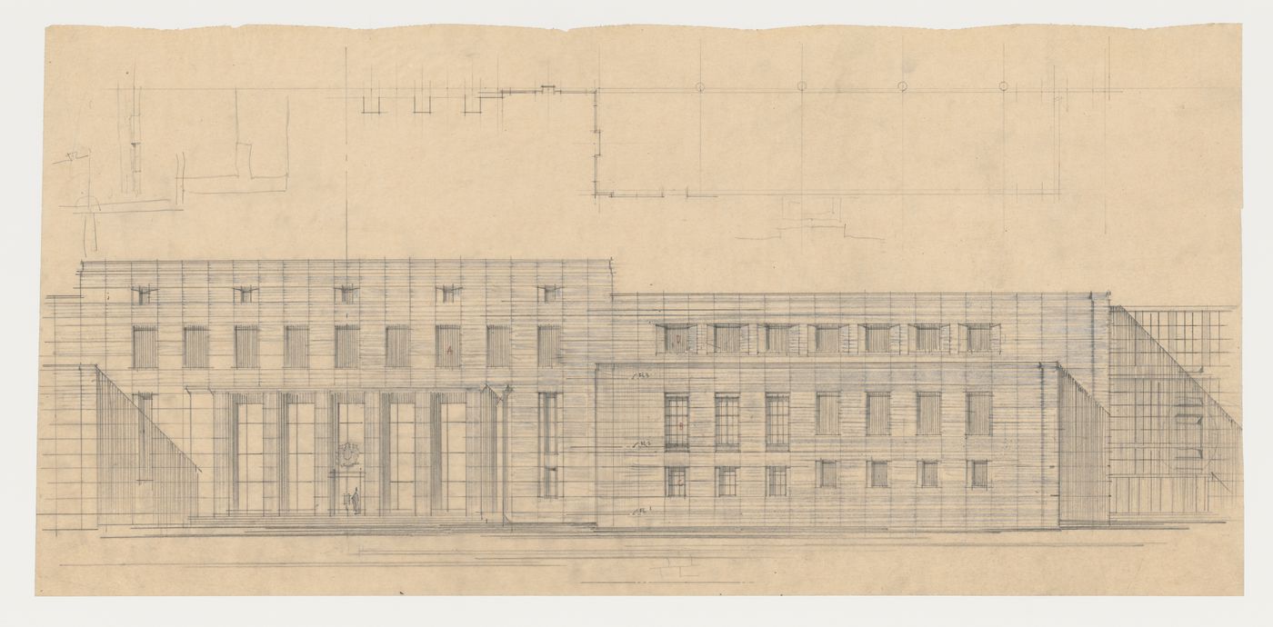 Étude de la façade, Imprimerie Nationale du Canada