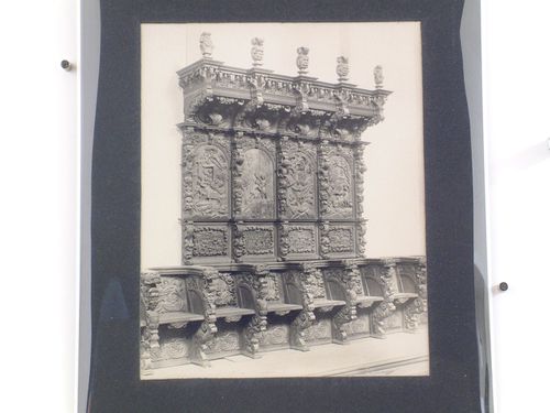 View of the choir stalls of the Iglesia de San Agustín, Colegio de San Ildefonso, Mexico City, Mexico