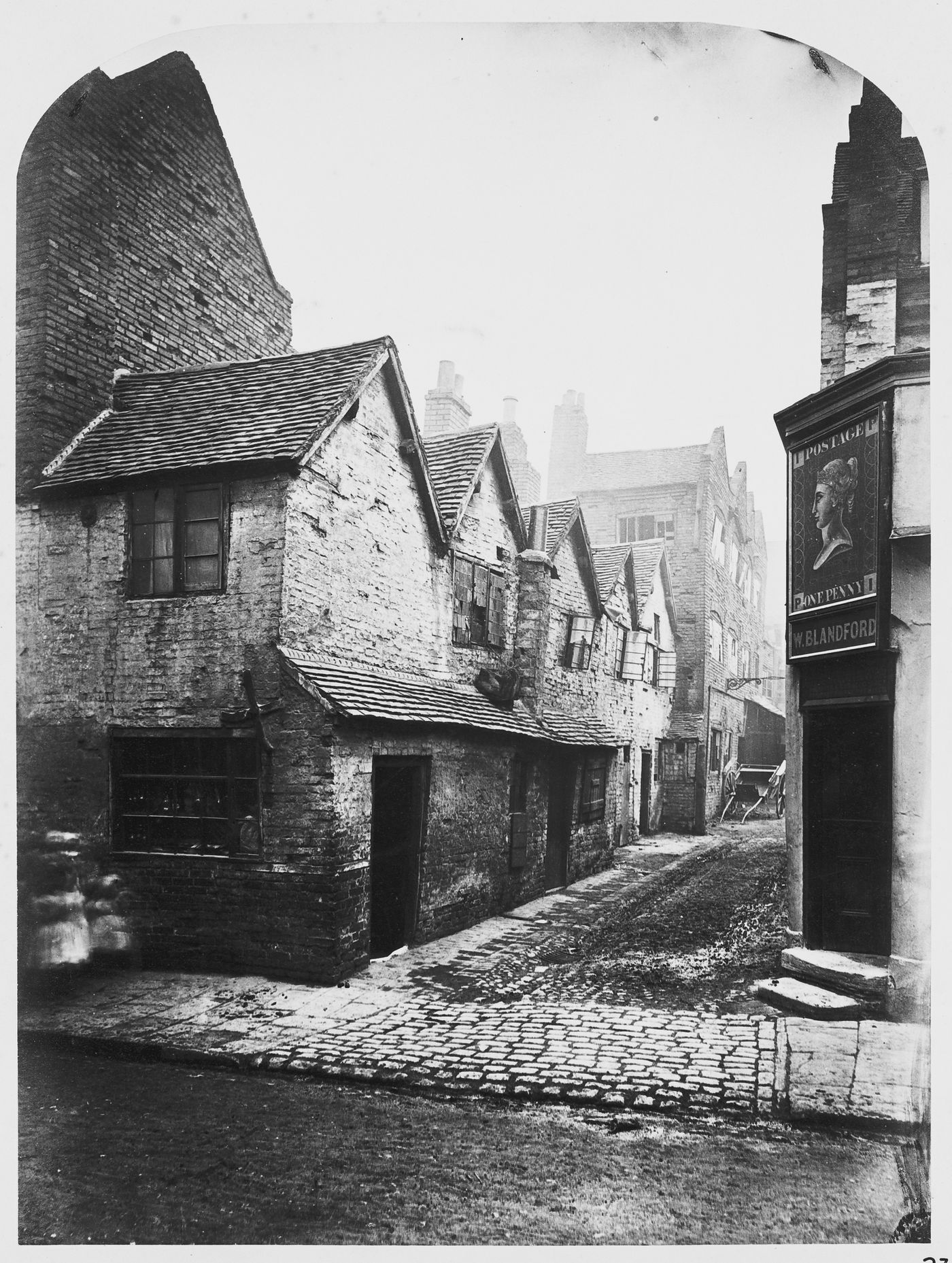 View of Steelhouse Lane and the Queens Head pub, Birmingham, England