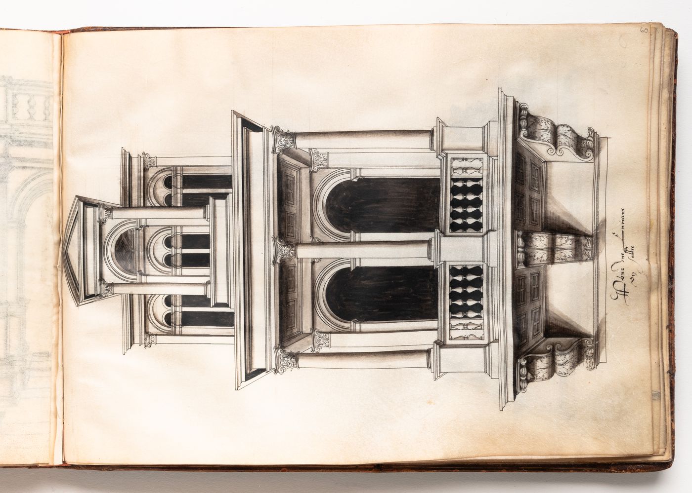 Design for a dormer window with balcony