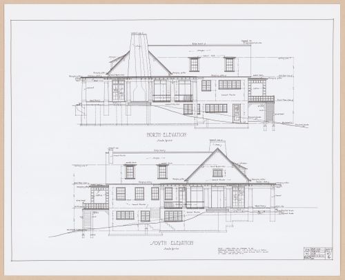 Photograph of north and south elevations for the Phoenix Golf Club, Redford, Michigan