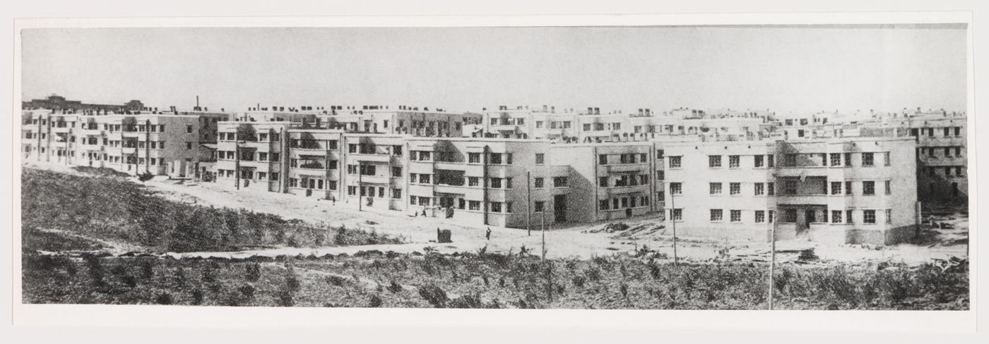 View of housing, Armenikend (Shaumian) settlement, Baku, Soviet Union (now in Azerbaijan)