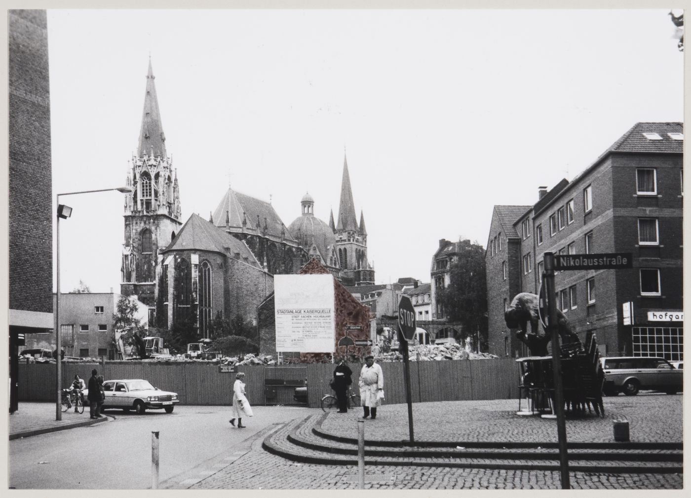 Kaiserplatz, Aachen, Germany: view of site