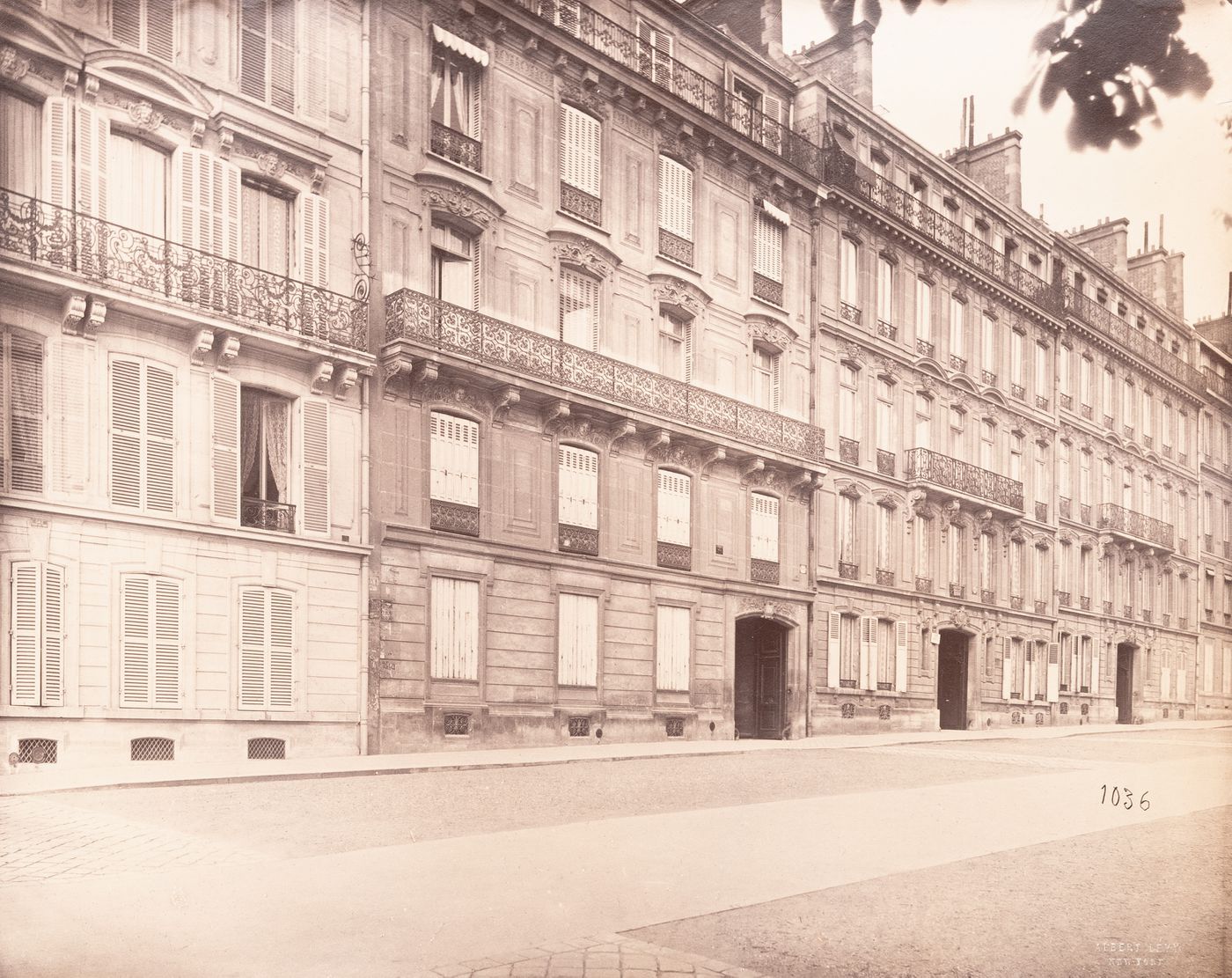 Plate from album ''Buildings, parks and streets of Paris, Versailles and environs, France''