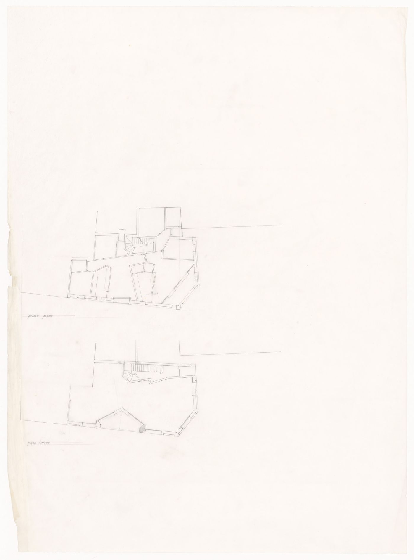 Floor plans for Casa sul Lungomare, Otranto, Italy