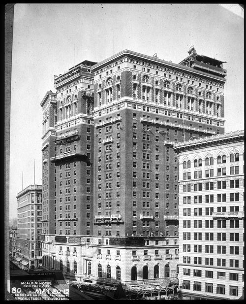 Plate from album ''Hotel McAlpin, New York City 1911-12''