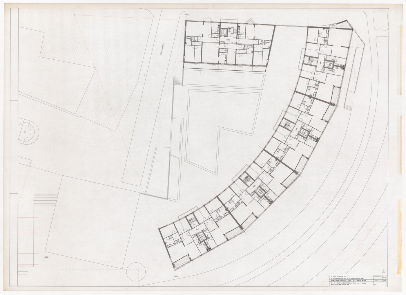 Floor plan for Ceramique Terrein Blocos de habitação e escritórios, Maastrich, the Netherlands