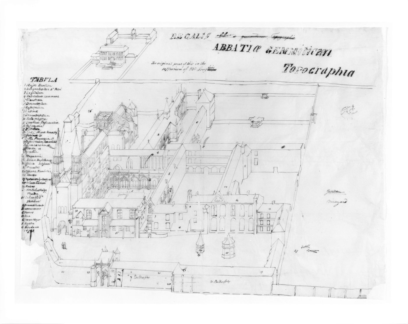 Tables des matières et dessin