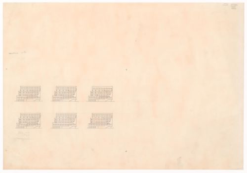 Elevations for Blocke 70 und 89, Kreuzberg, Fränkelufer, Berlin