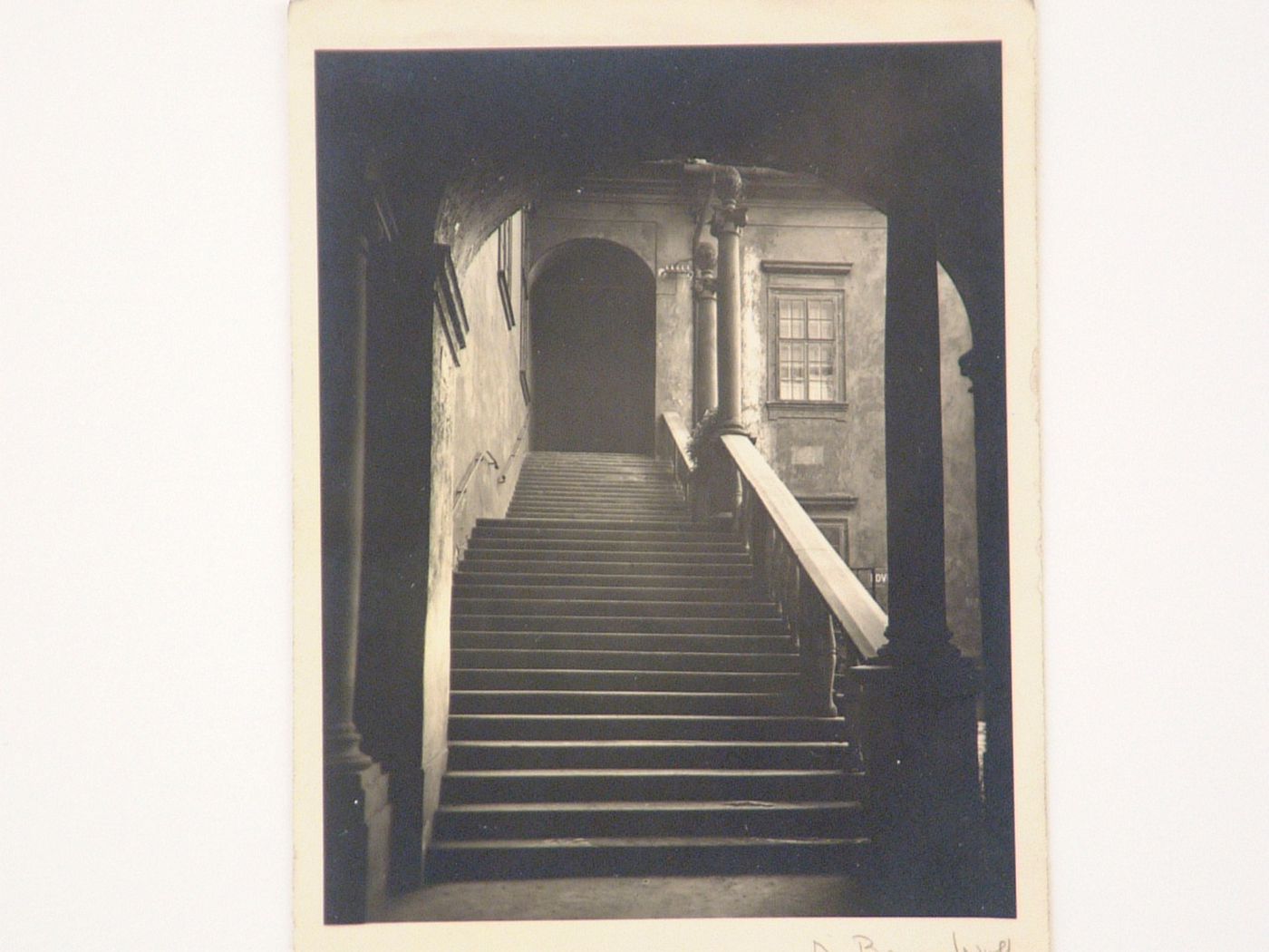 Stairs, old country house, Brno, Czech Republic
