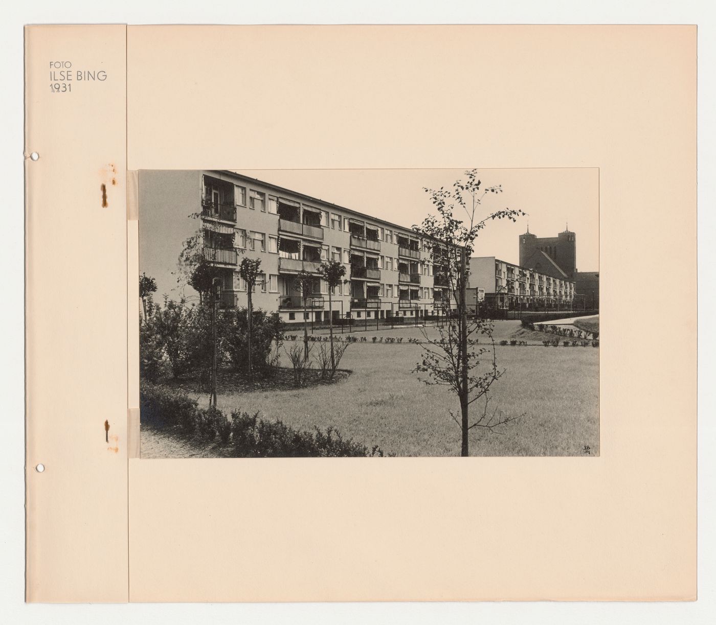 View of apartment houses in the Hellerhof Housing Estate, Frankfurt am Main, Germany