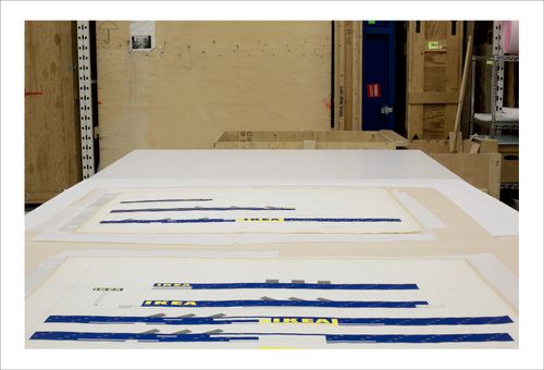 Proofs of Relevance: View of drawings of the Ikea Shopping Centre, Abalos & Herreros (1993-1995), Alcorcon, Spain