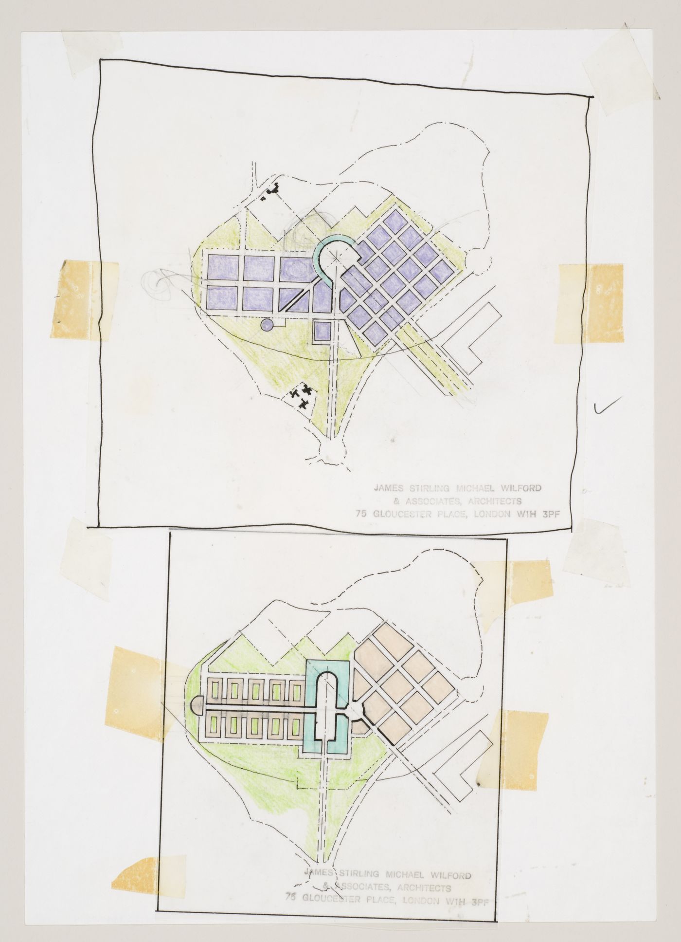 New Town Centre, Caselecchio di Reno, Italy: plans