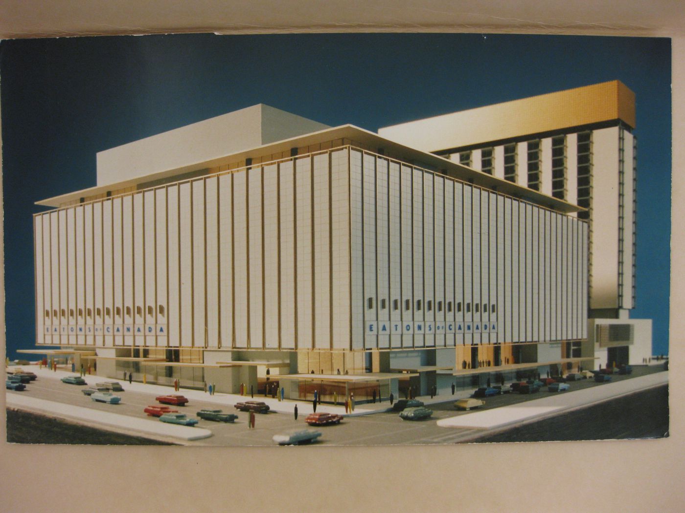 View of a model for the Eaton's Department Store and Office Tower