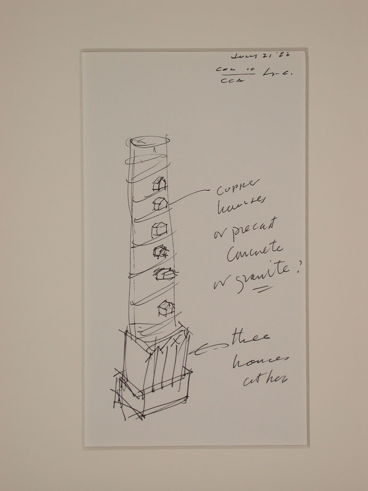 A study of column no. 10, CCA garden, Montréal, Québec