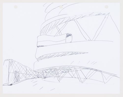 Carbon Tower: sketch of the bottom of the tower