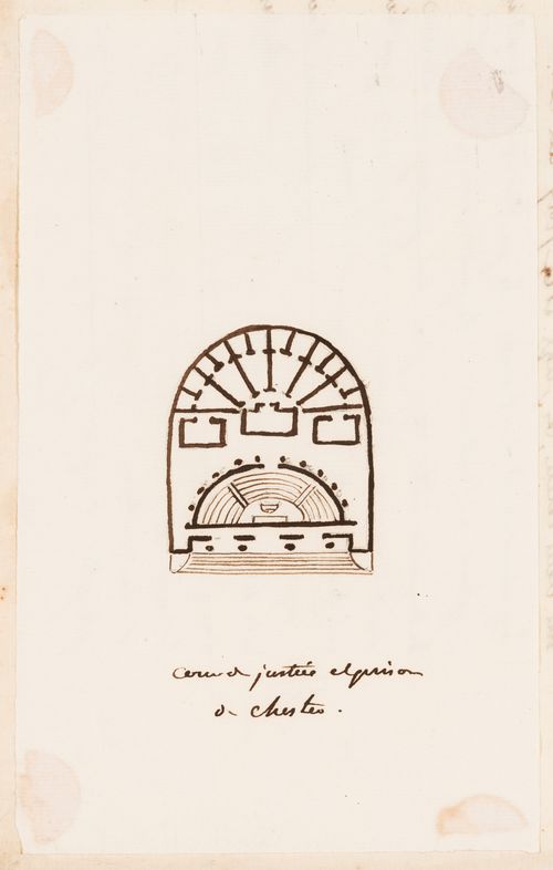 Chester Castle prison and courthouse, England: Plan