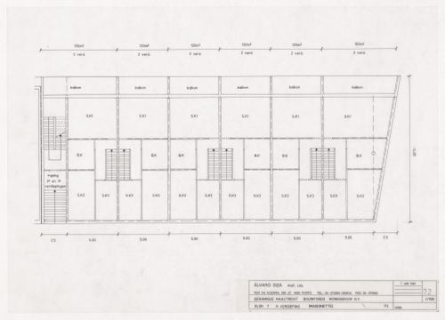 Floor plan for Ceramique Terrein Blocos de habitação e escritórios, Maastrich, the Netherlands