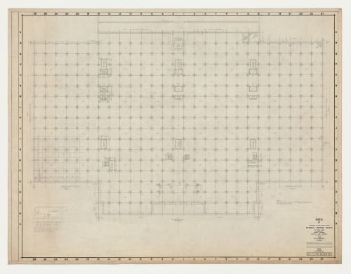 Plan principal : sous-sol, Imprimerie Nationale du Canada, Hull, Québec, Canada