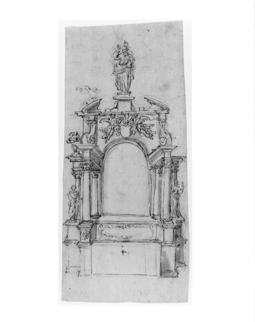 Perspective of an altarpiece