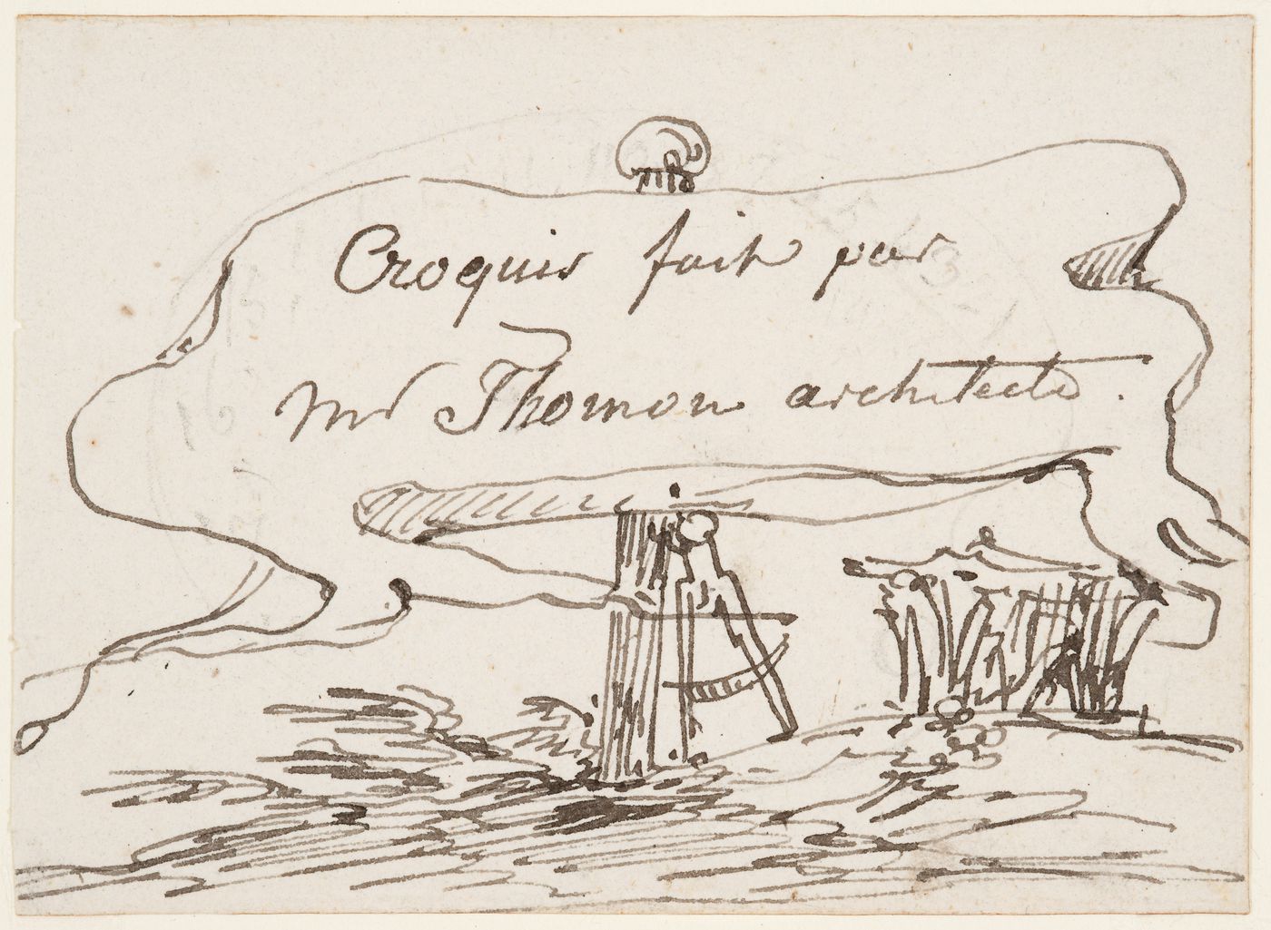 Frontispiece for Sixteen Sketches of Real and Imaginary Sites in Italy