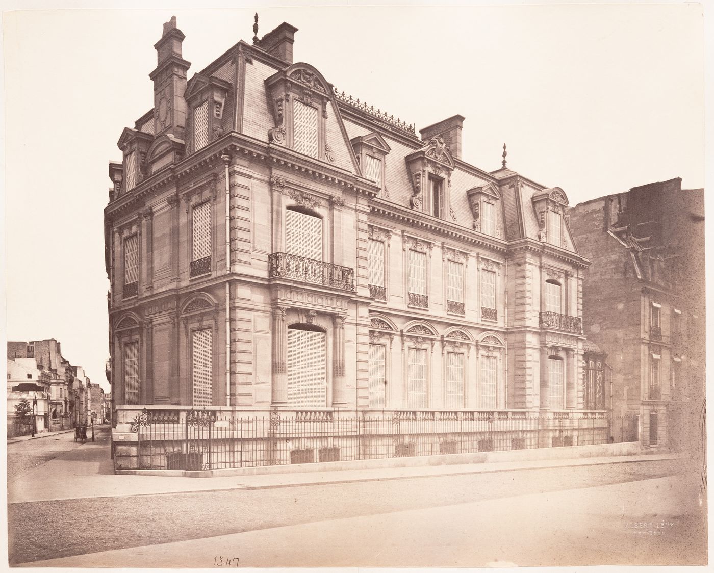 Plate from album ''Buildings, parks and streets of Paris, Versailles and environs, France''