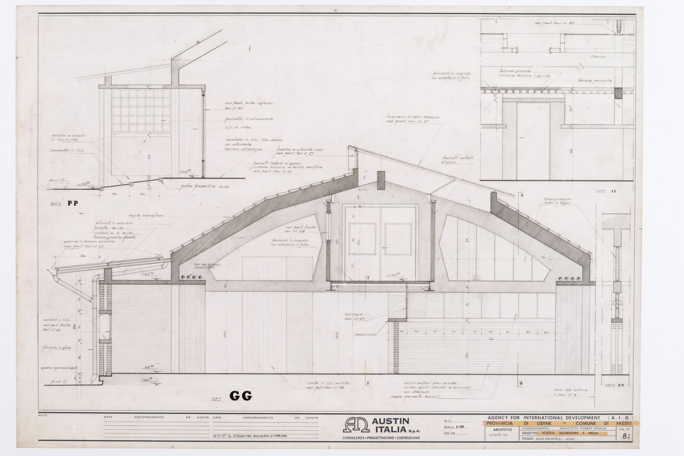 Section for Scuola Faedis, Udine, Italy