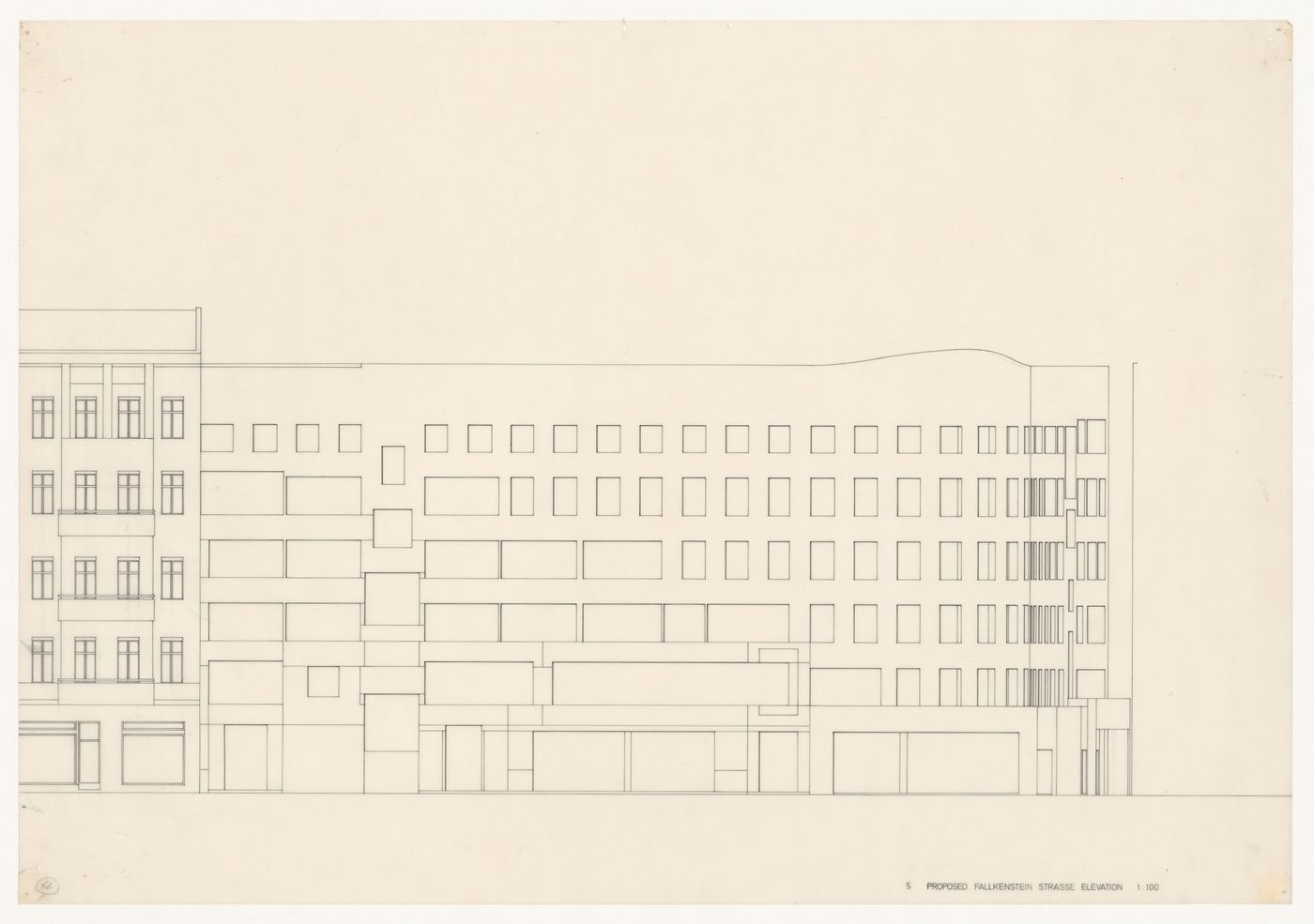 Elevation for Edificio de Apartamentos Bonjour Tristesse [Bonjour Tristesse residential complex], Block 121, Berlin, Germany
