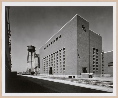 View of the principal façade of the Power House, American Steel Foundries Cast Armor Plant, East Chicago, Indiana