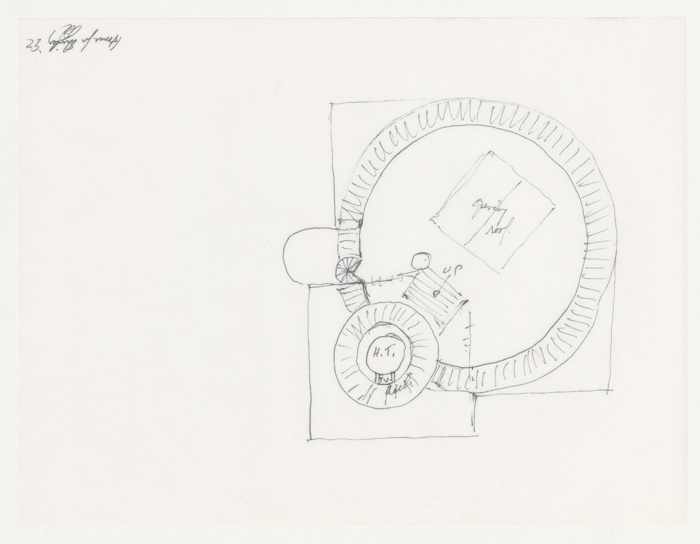 Sketch plan for Shirley MacLaine House, De Baca County, New Mexico