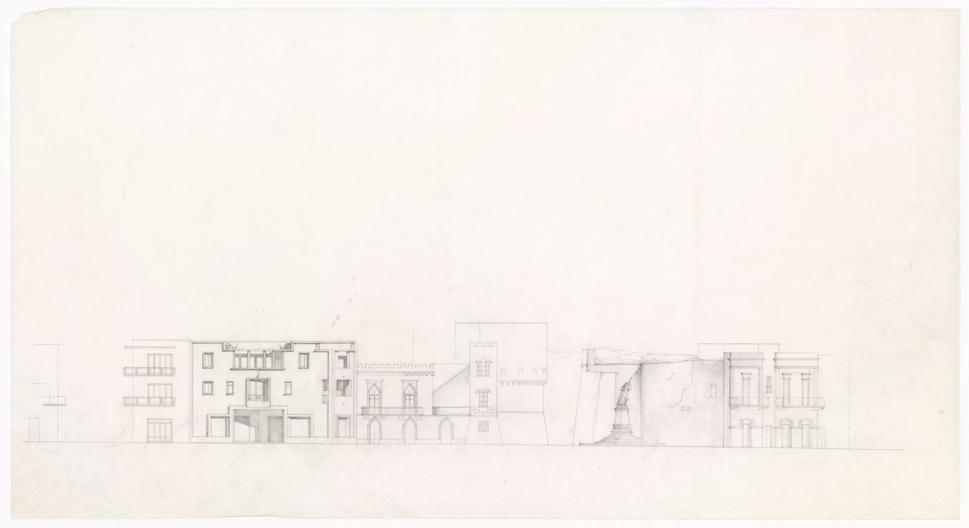 Perspective sketch for Casa sul Lungomare, Otranto, Italy