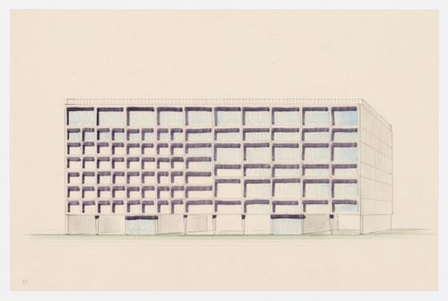 Elevation for the Centre d'Apprentissage de Paris, France