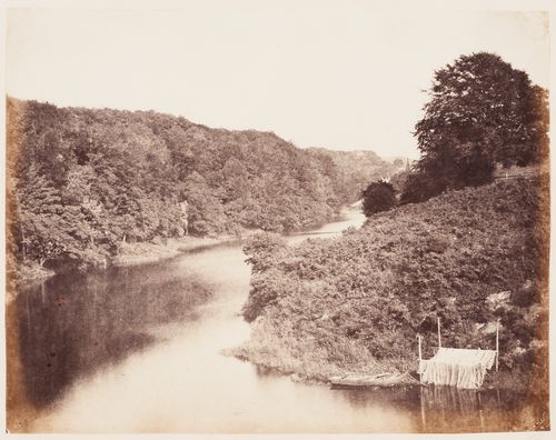 "Reach of the Don (with nets), " from the Brig of Balgownie, Old Aberdeen