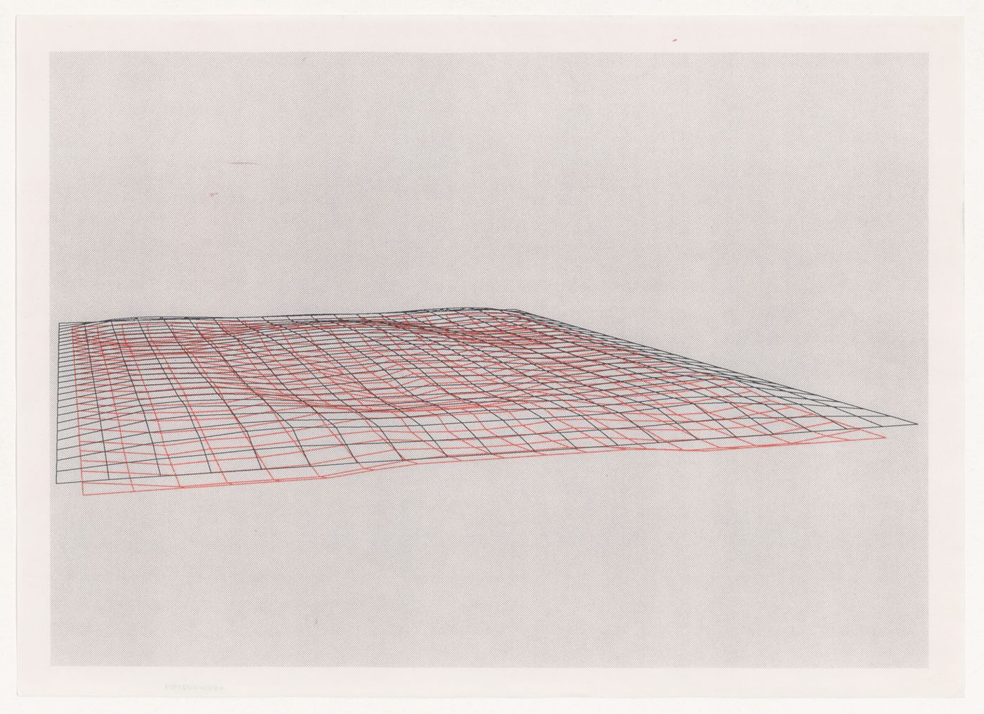 Wireframe perspective for roof of Galaxy Toyama Gymnasium, Imizu, Japan